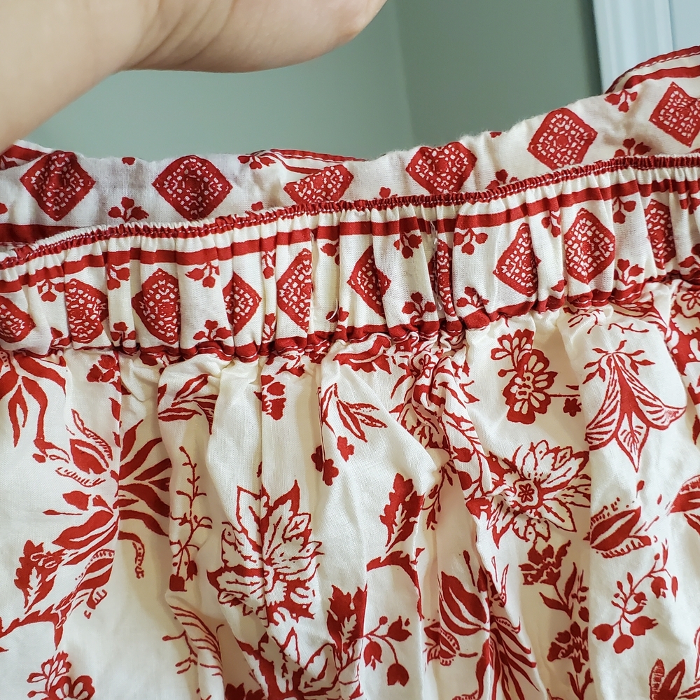Japna 2pc Set Bohemian Floral Maxi Skirt with Top Cotton Size Small - Picture 6 of 8
